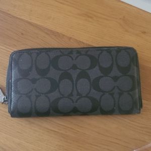 Mens coach long wallet